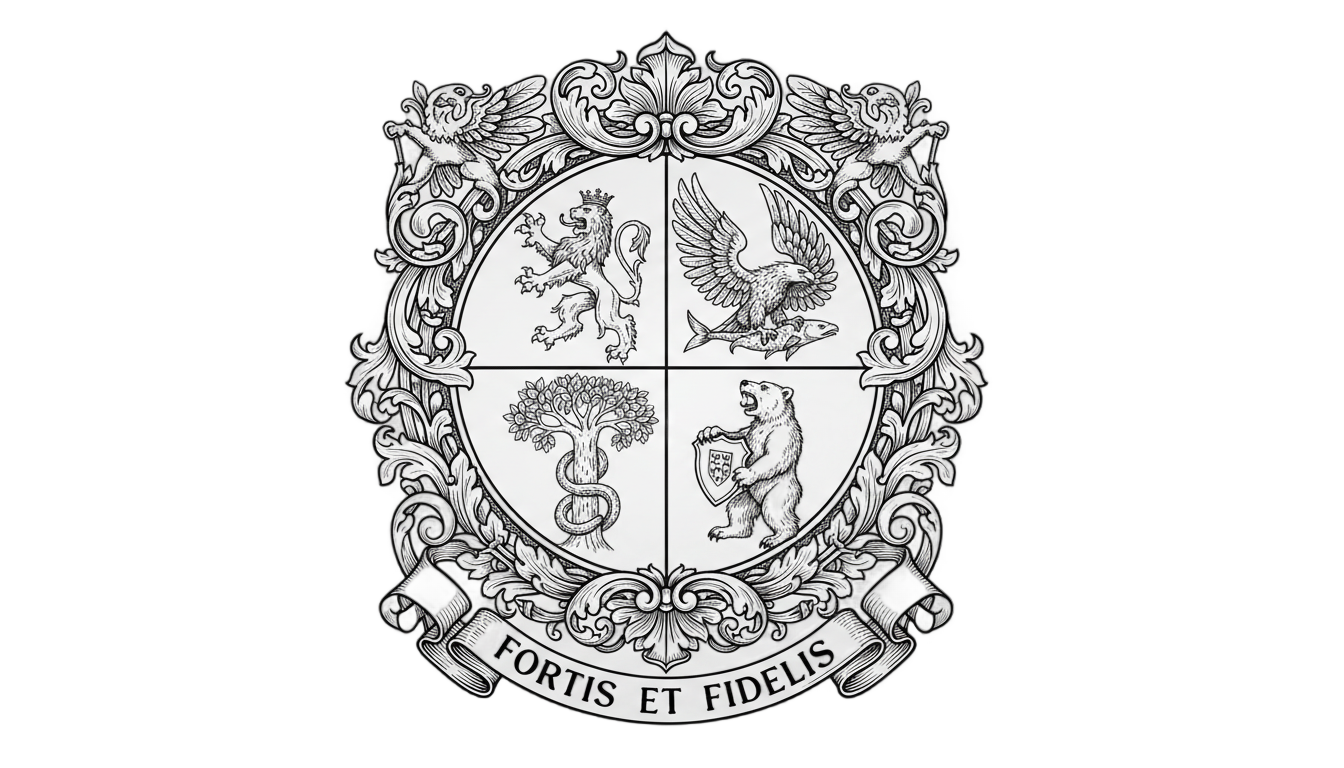 hogwarts crest black and white png PNG transparent background