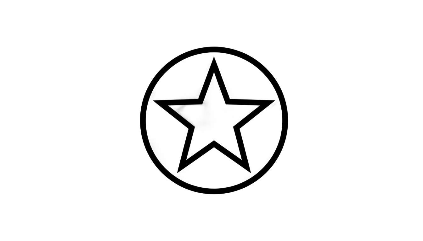 circle star logo png PNG transparent background