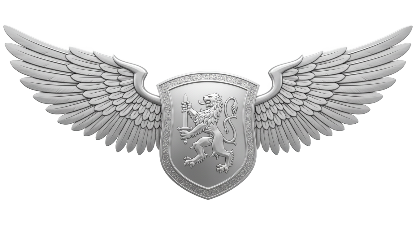 shield with wings logo png PNG transparent background