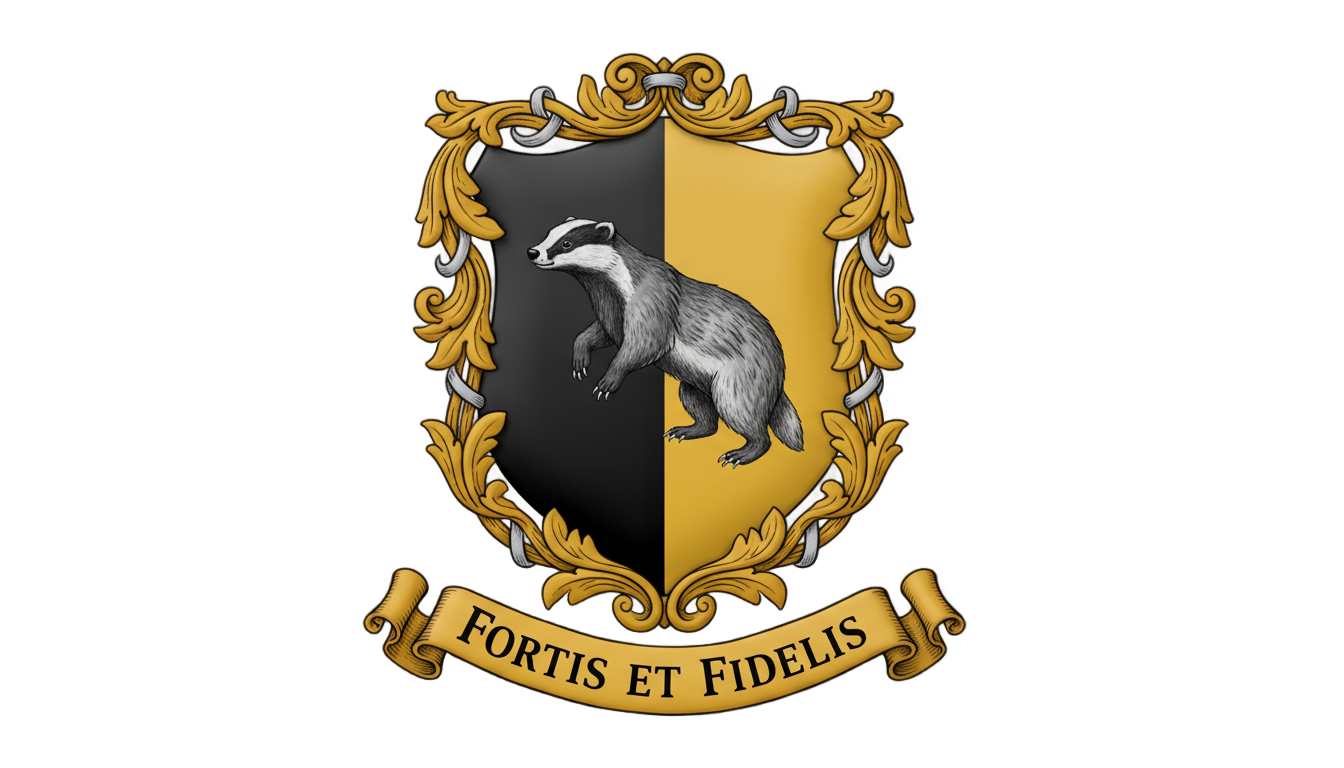 hufflepuff house crest png PNG transparent background