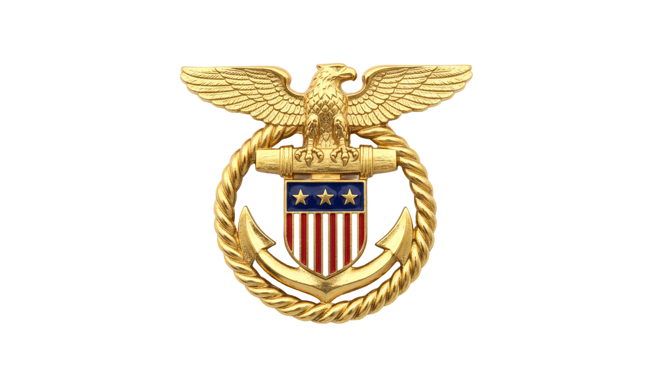 navy officer crest png PNG transparent background