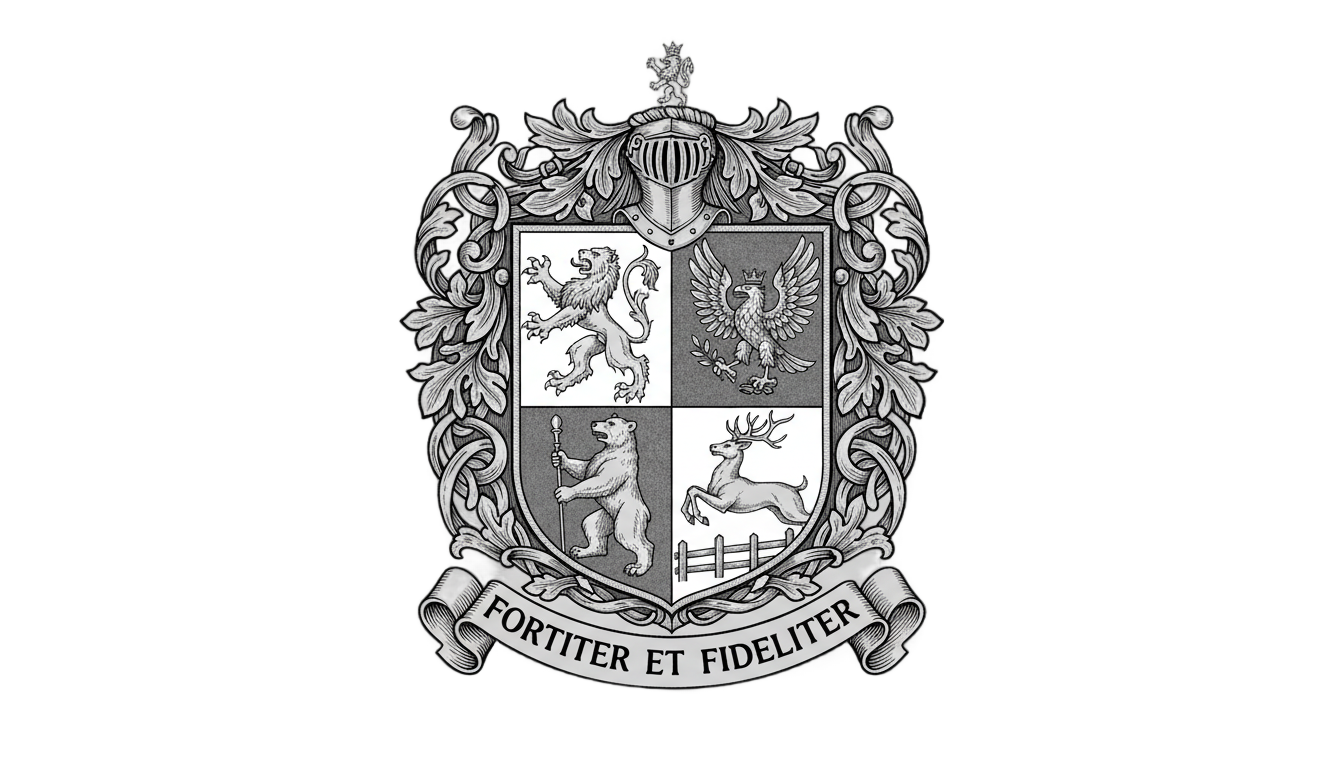 hogwarts crest black and white png PNG transparent background