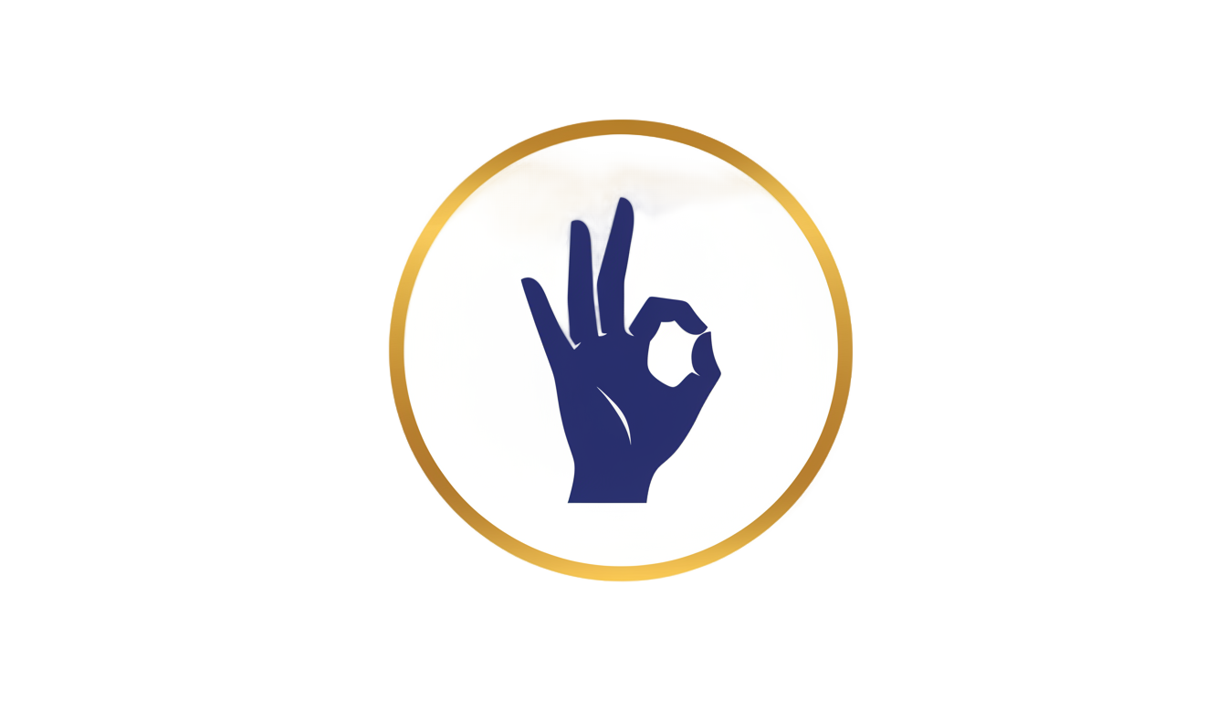 circle hand logo png PNG transparent background