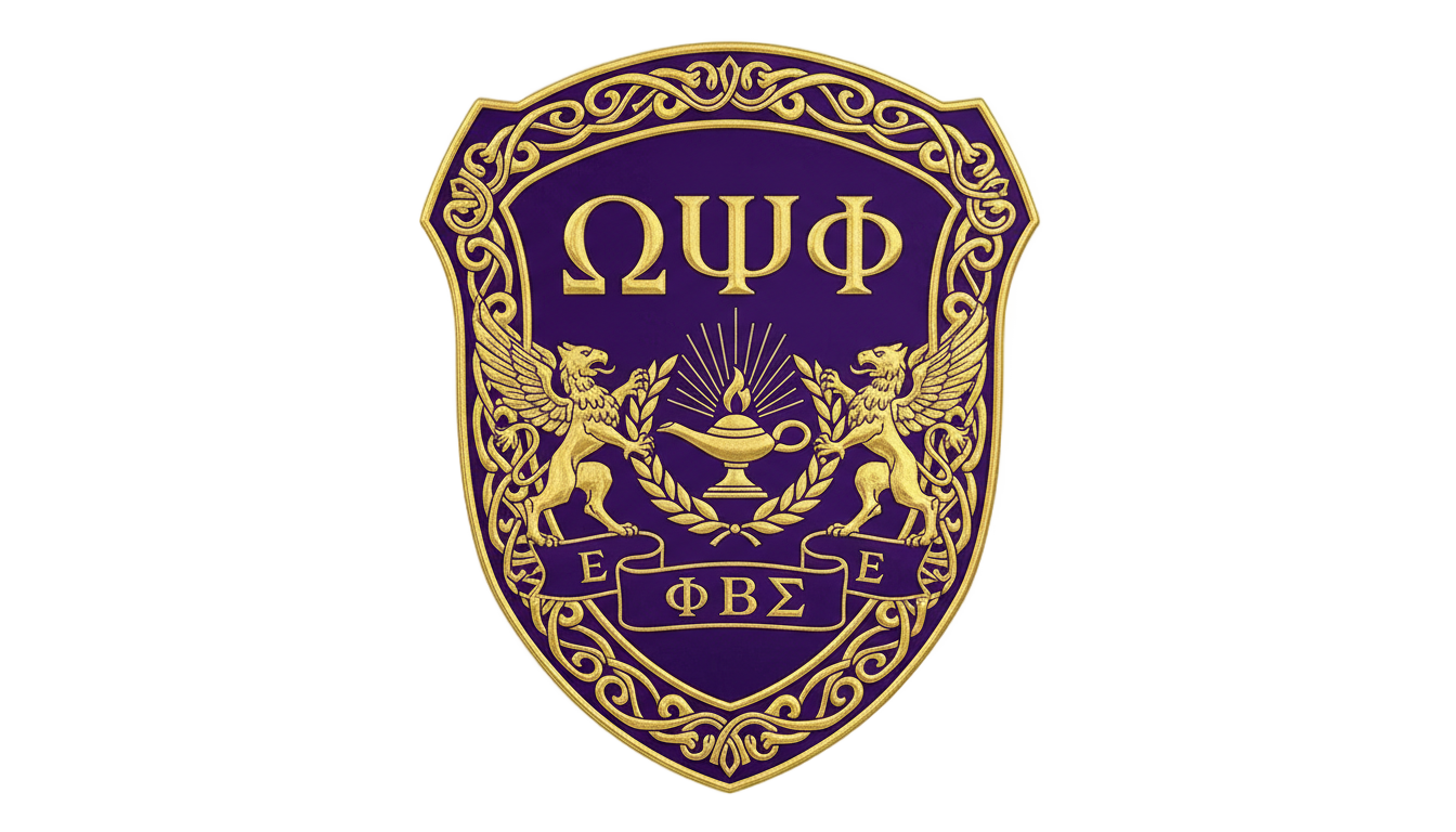 omega psi phi crest png PNG transparent background
