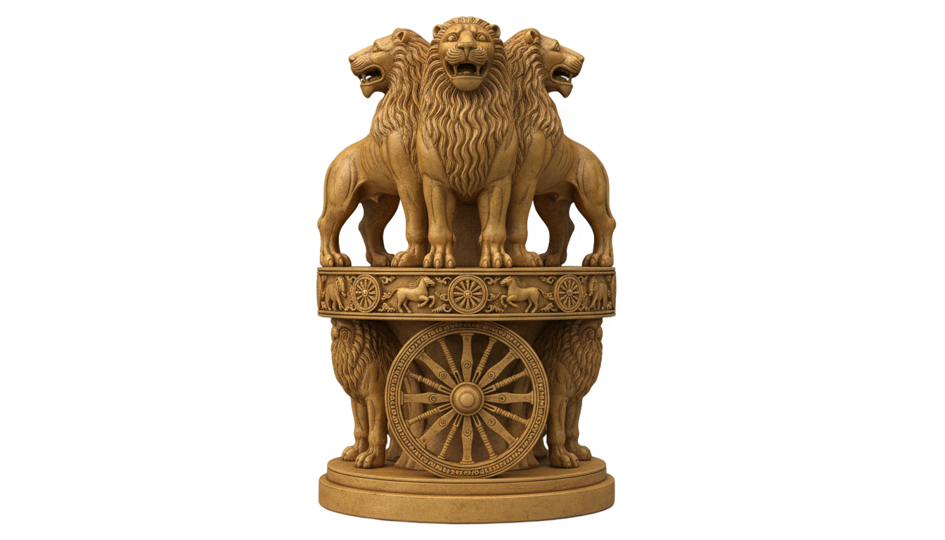 state emblem of india png PNG transparent background
