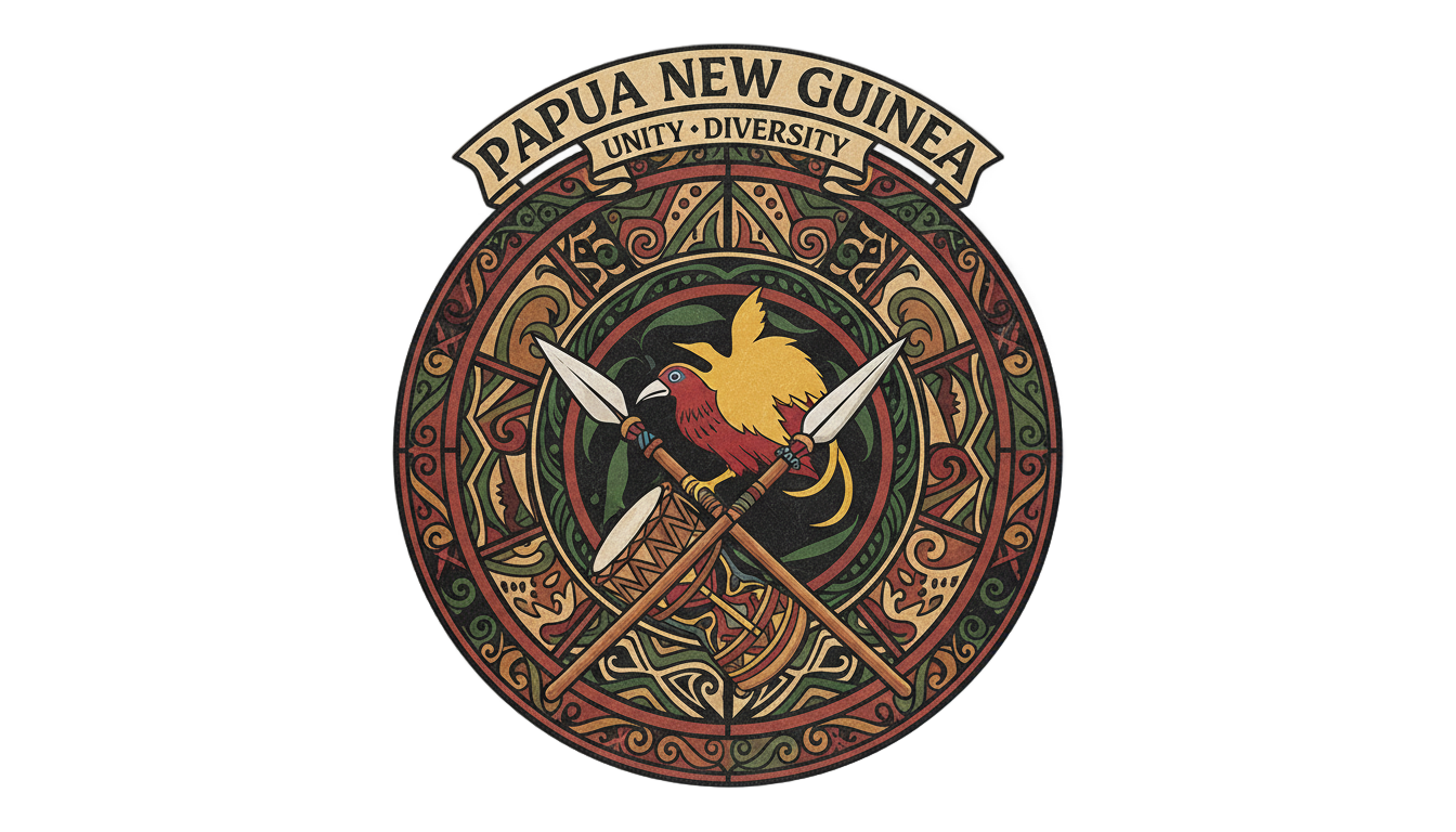who designed the national emblem of png PNG transparent background