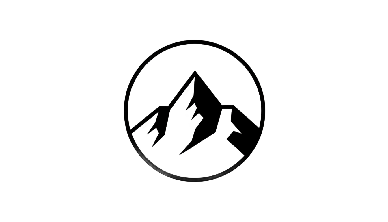 circle mountain logo png PNG transparent background