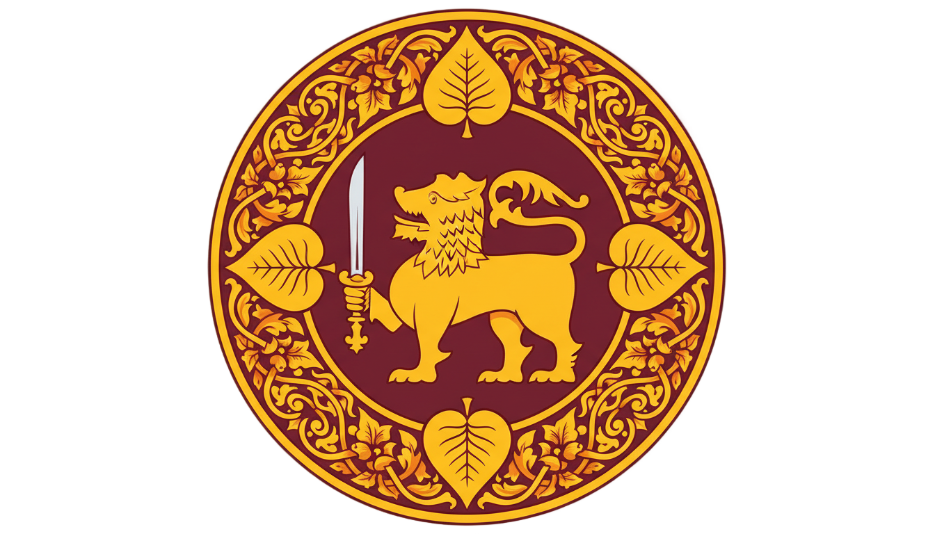 national emblem of sri lanka png PNG transparent background