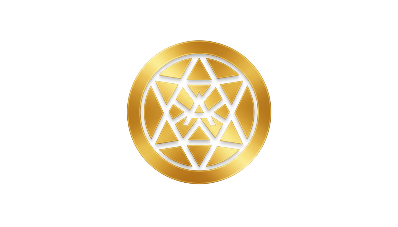 gold circle logo design png PNG transparent background