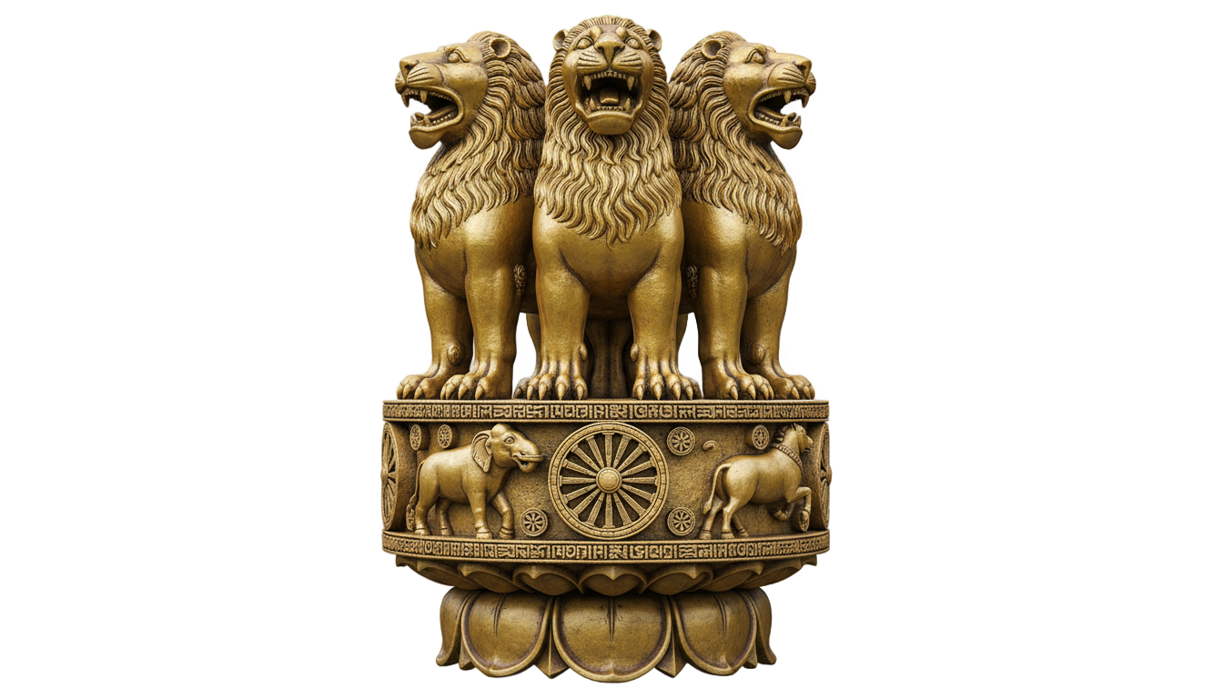 india national emblem png PNG transparent background