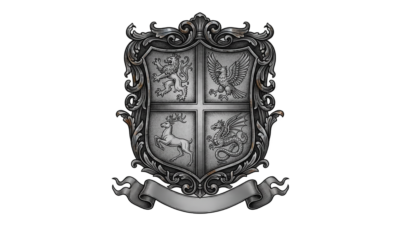 hogwarts crest black and white png PNG transparent background