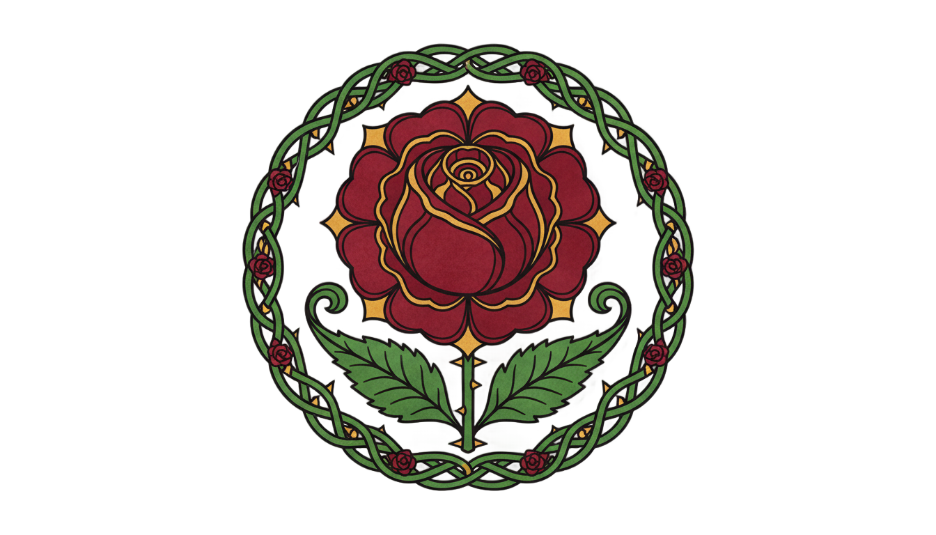 rose emblem png PNG transparent background