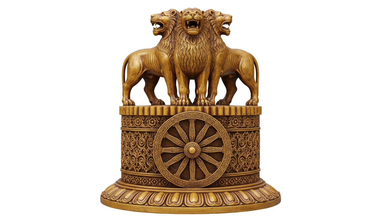 state emblem of india png PNG transparent background