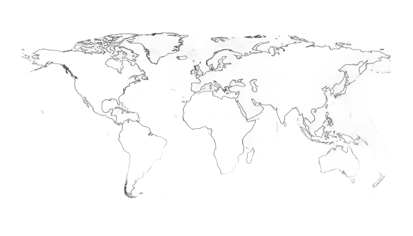 world map line drawing png PNG transparent background