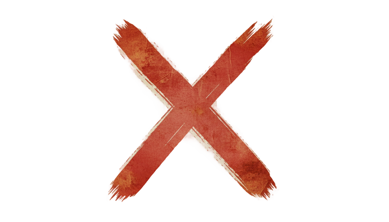 treasure map x png PNG transparent background