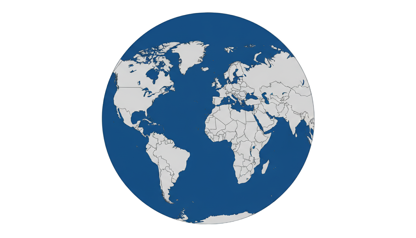 blank world map with oceans marked in blue png PNG transparent background
