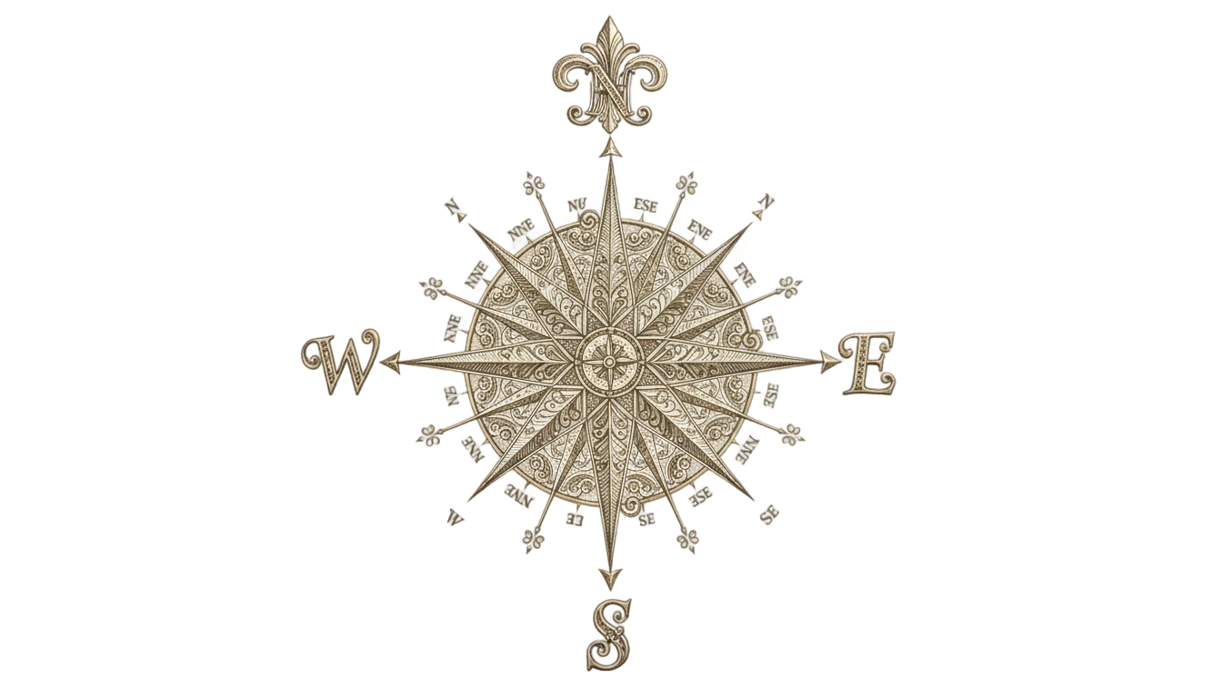 wind rose compass png PNG transparent background
