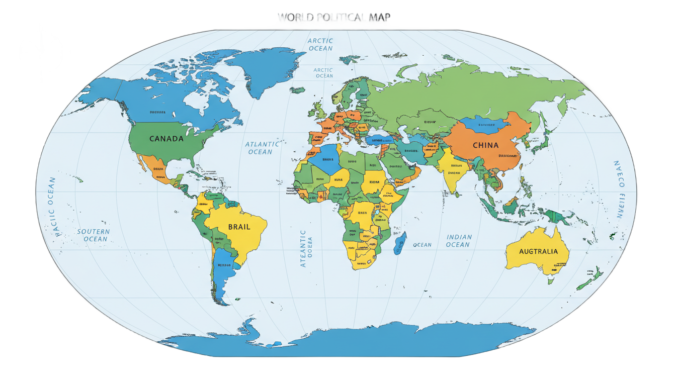 world map with country names png PNG transparent background