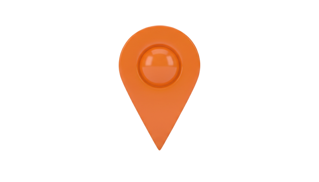 orange map pin png PNG transparent background