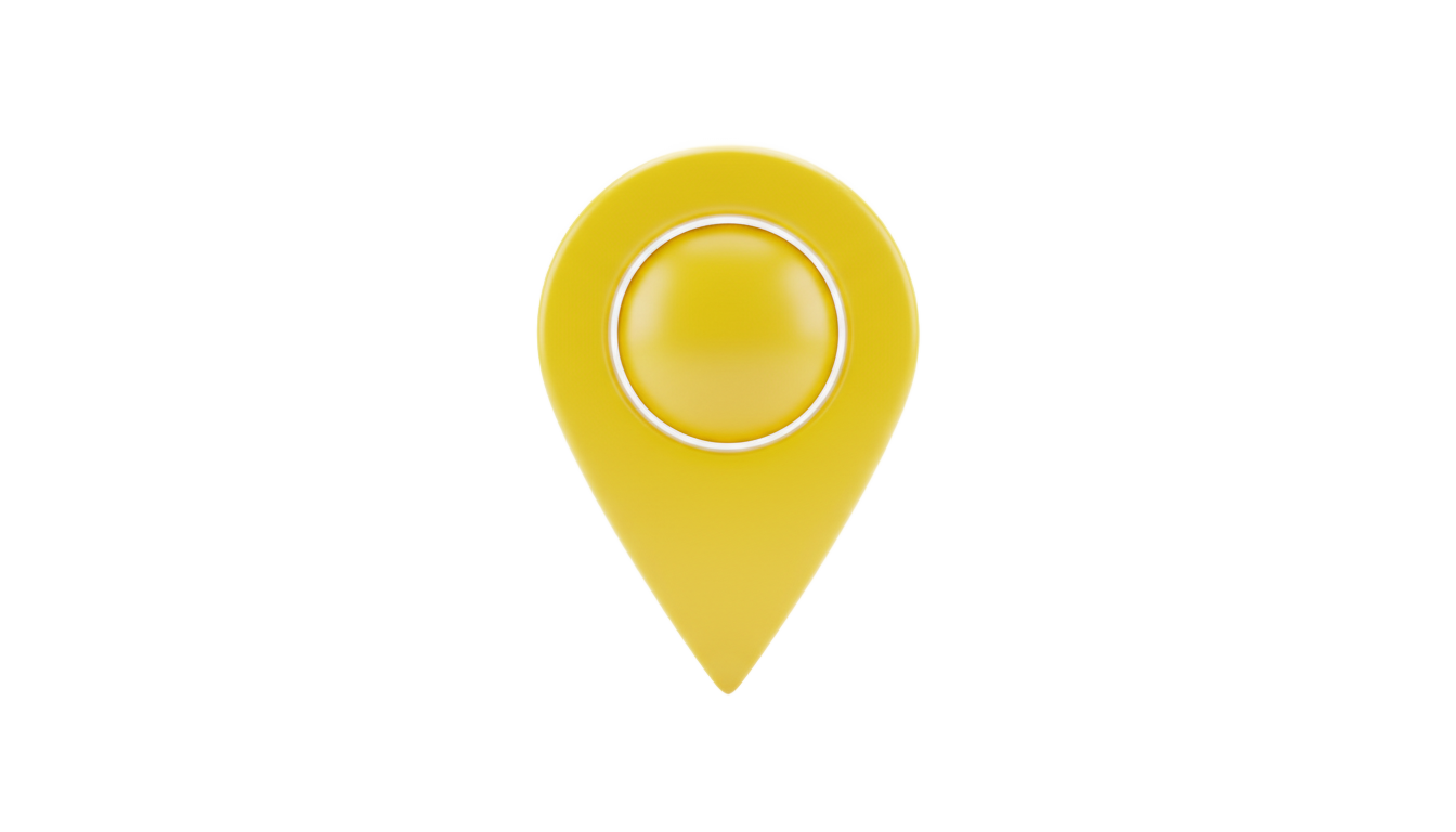 yellow map pin png PNG transparent background