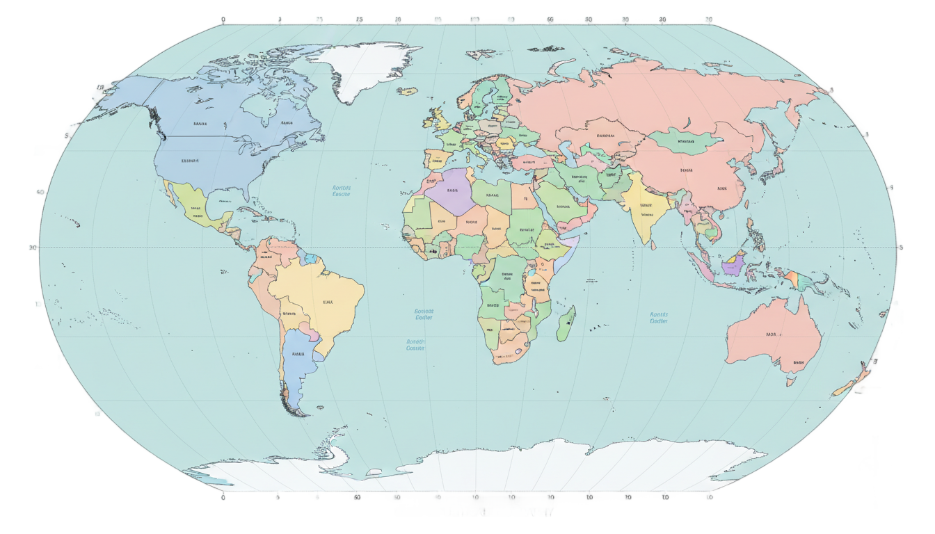 world map political png PNG transparent background