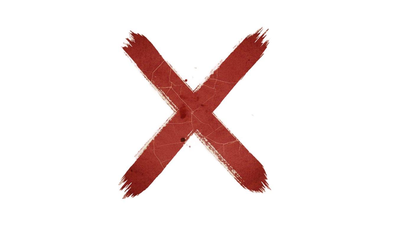 treasure map x png PNG transparent background