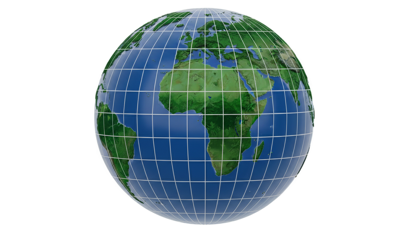round world map png PNG transparent background