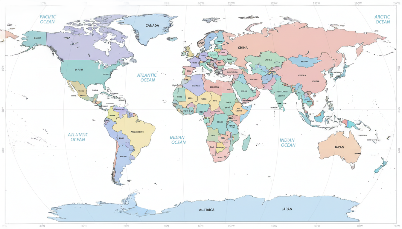 world map political png PNG transparent background