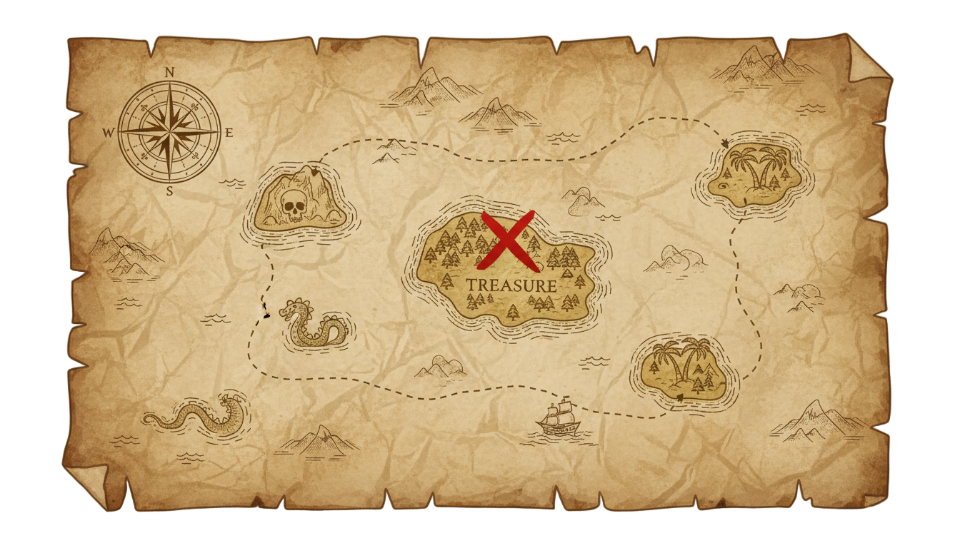 pirate treasure map png PNG transparent background