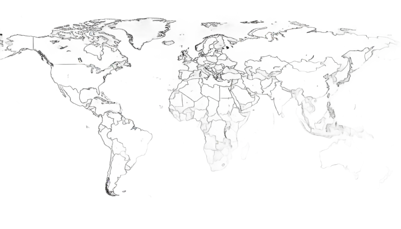 world map outline high resolution png PNG transparent background