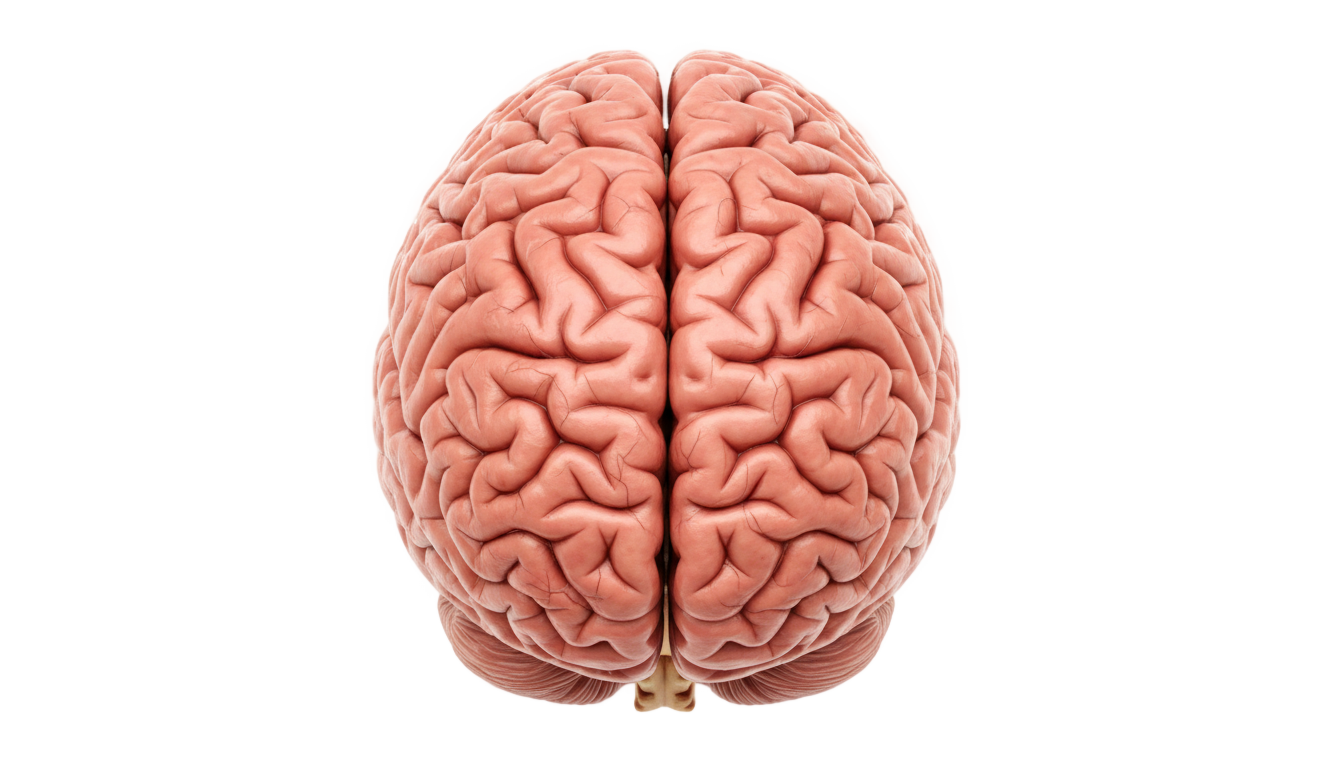 brain top view png PNG transparent background