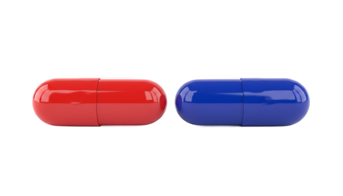 blue pill or red pill png PNG transparent background