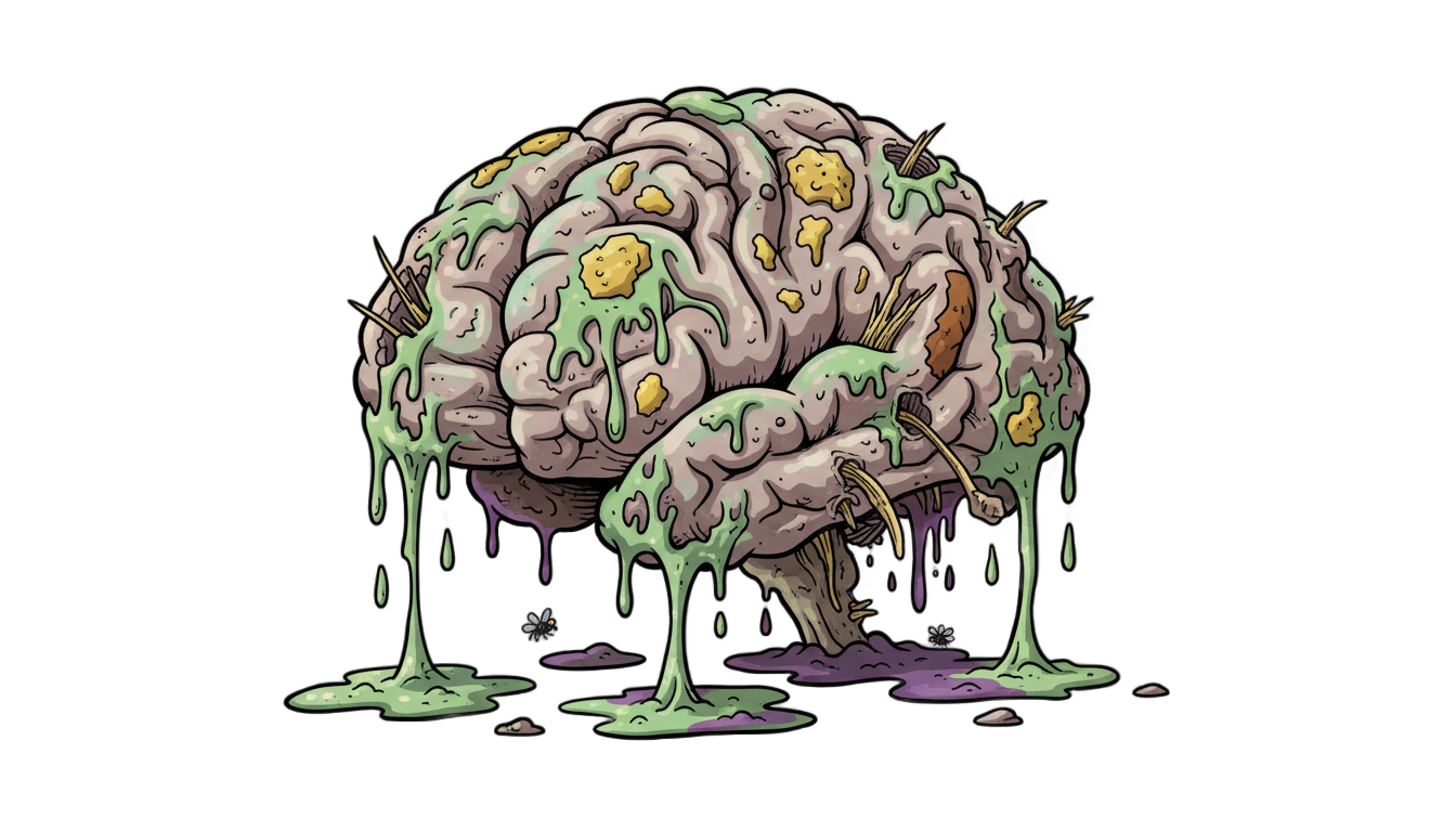 brain rot png PNG transparent background