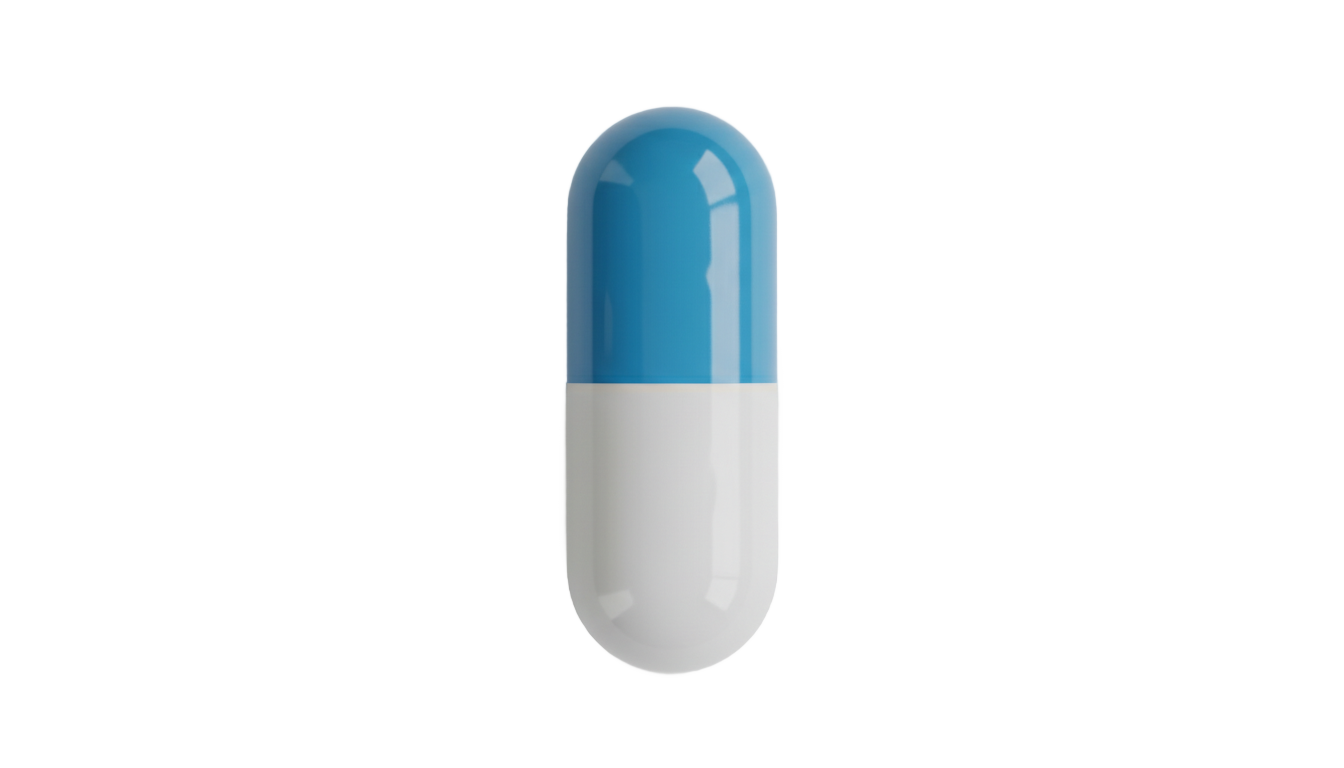 blue and white pill png PNG transparent background
