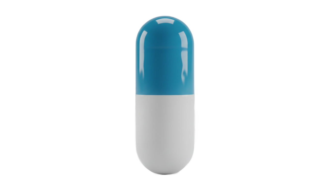 blue and white pill png PNG transparent background