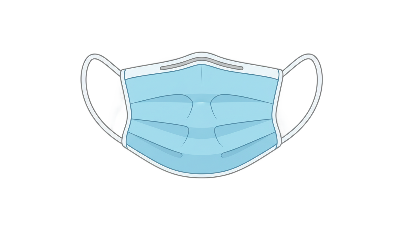 face mask logo png PNG transparent background