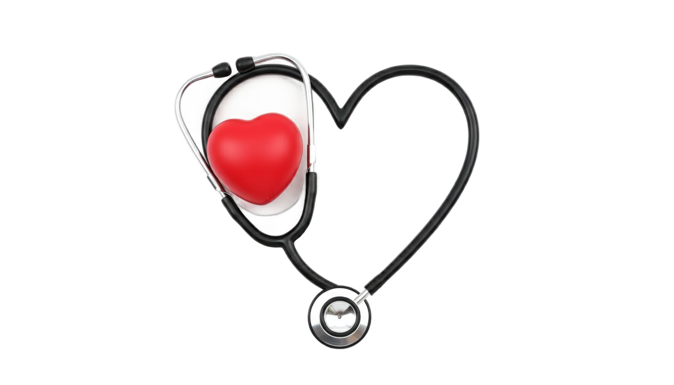 nurse heart stethoscope png PNG transparent background