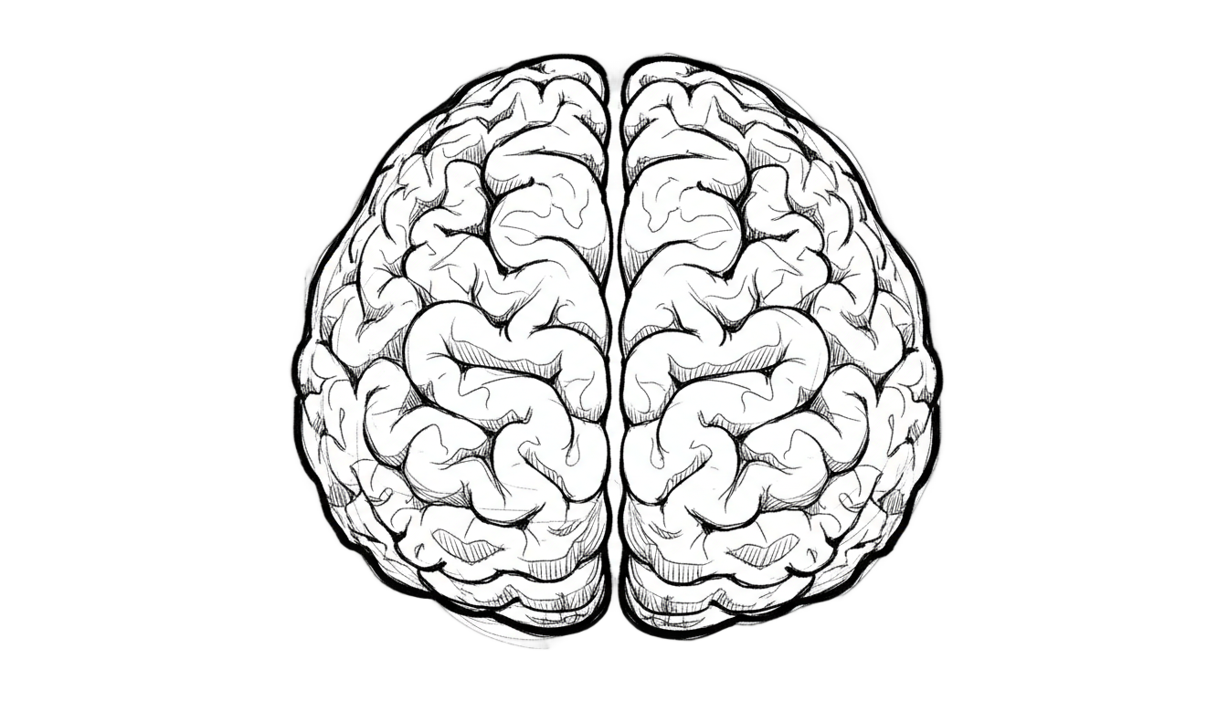 brain sketch png PNG transparent background
