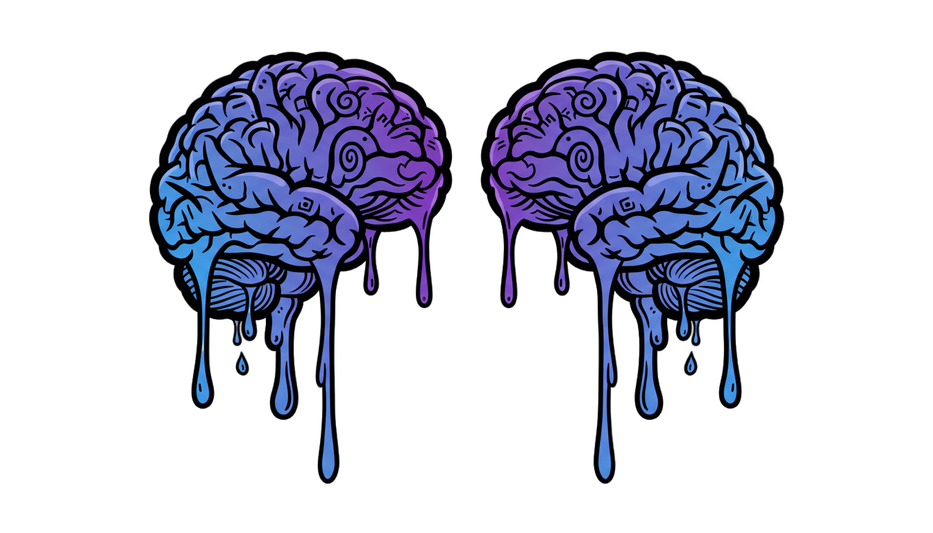 brain dead logo png PNG transparent background