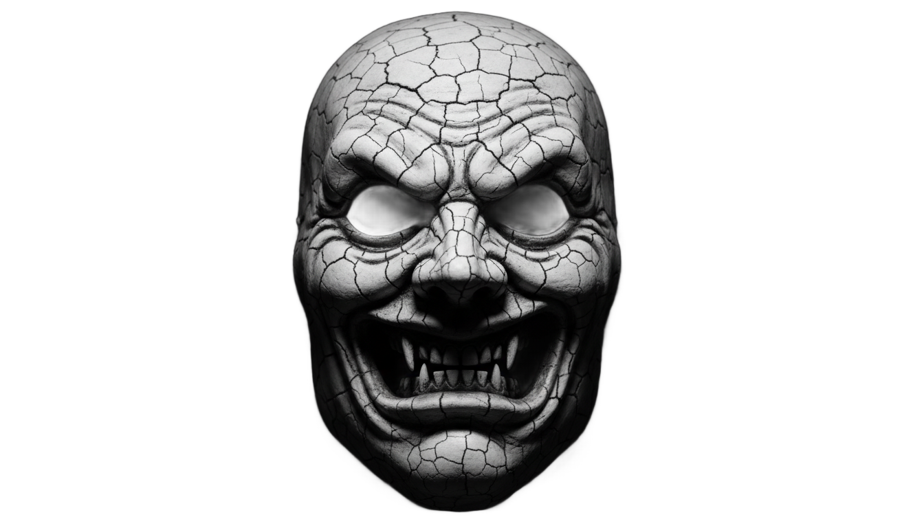 horror face mask png PNG transparent background
