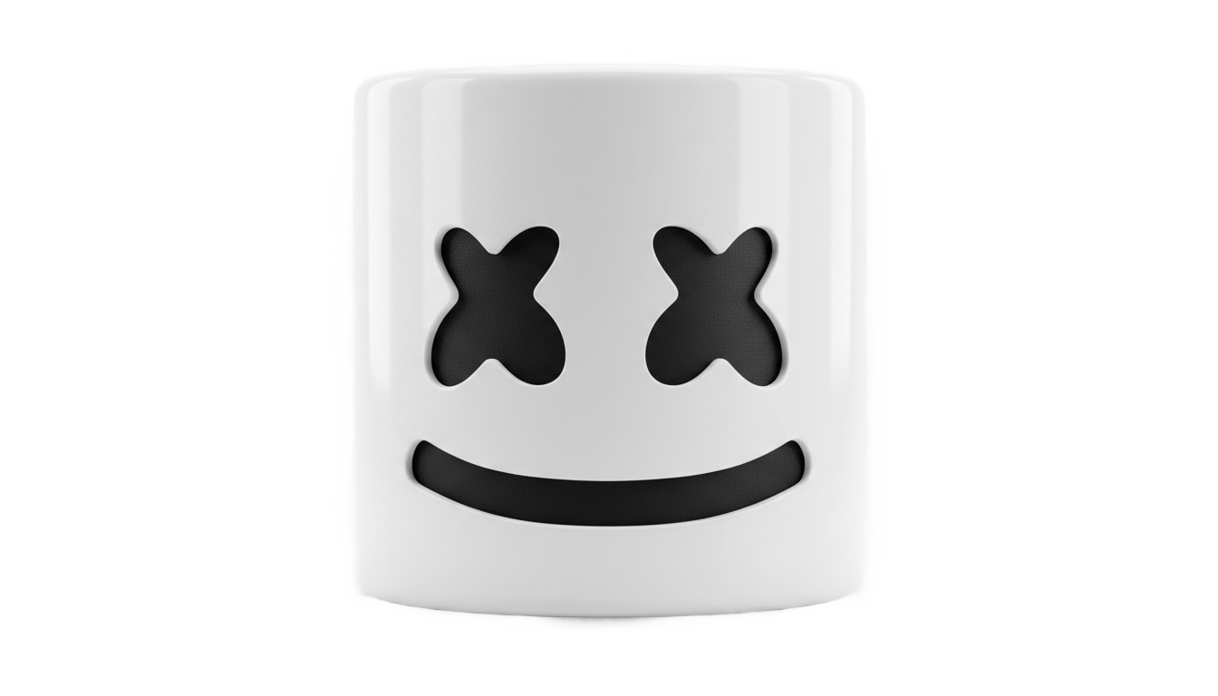 marshmello face mask png PNG transparent background