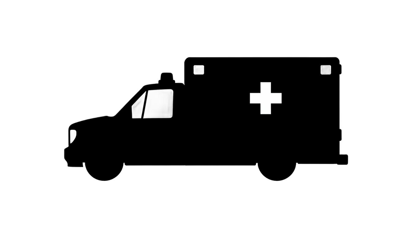 ambulance silhouette png PNG transparent background