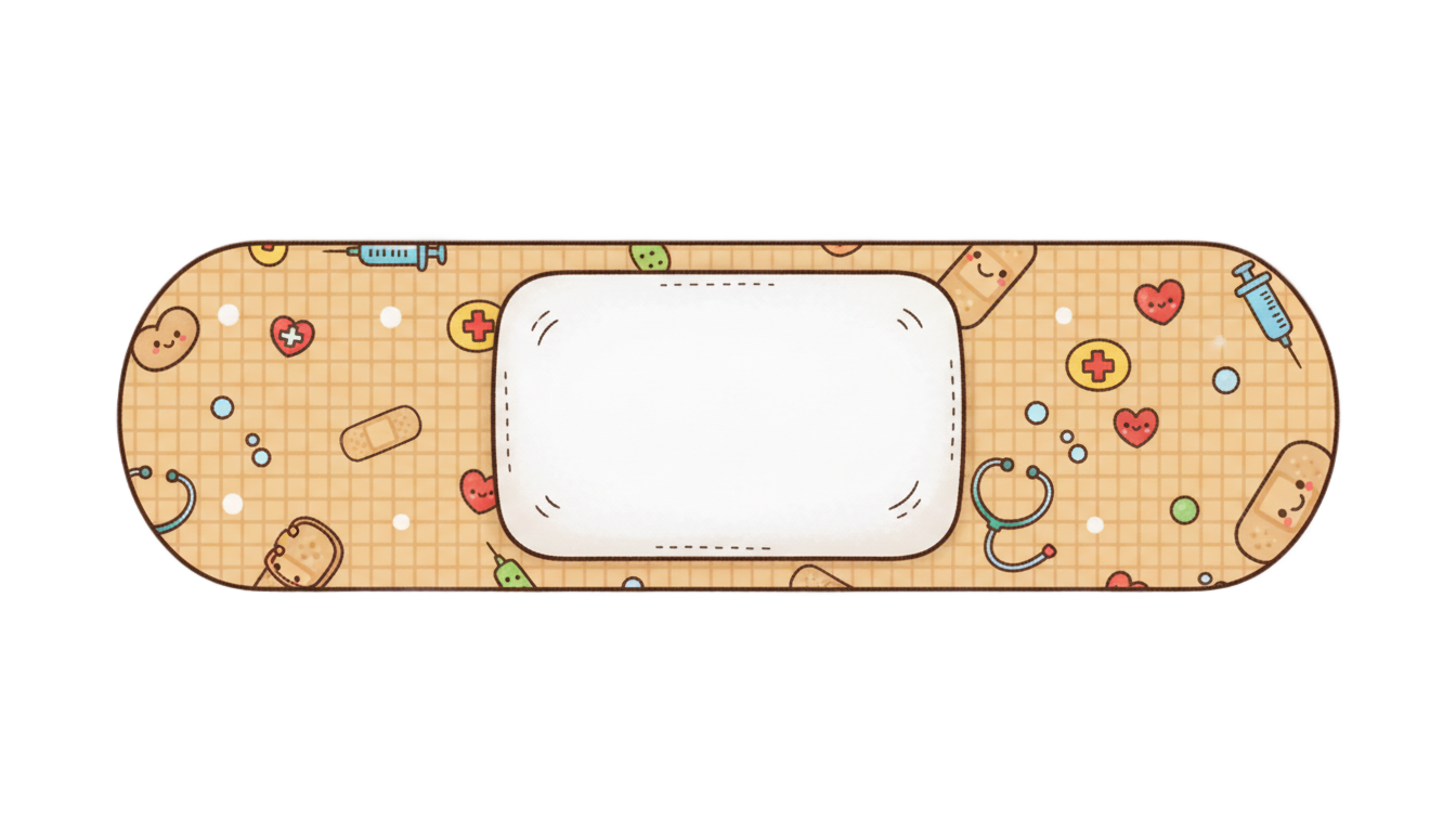cartoon bandage png PNG transparent background