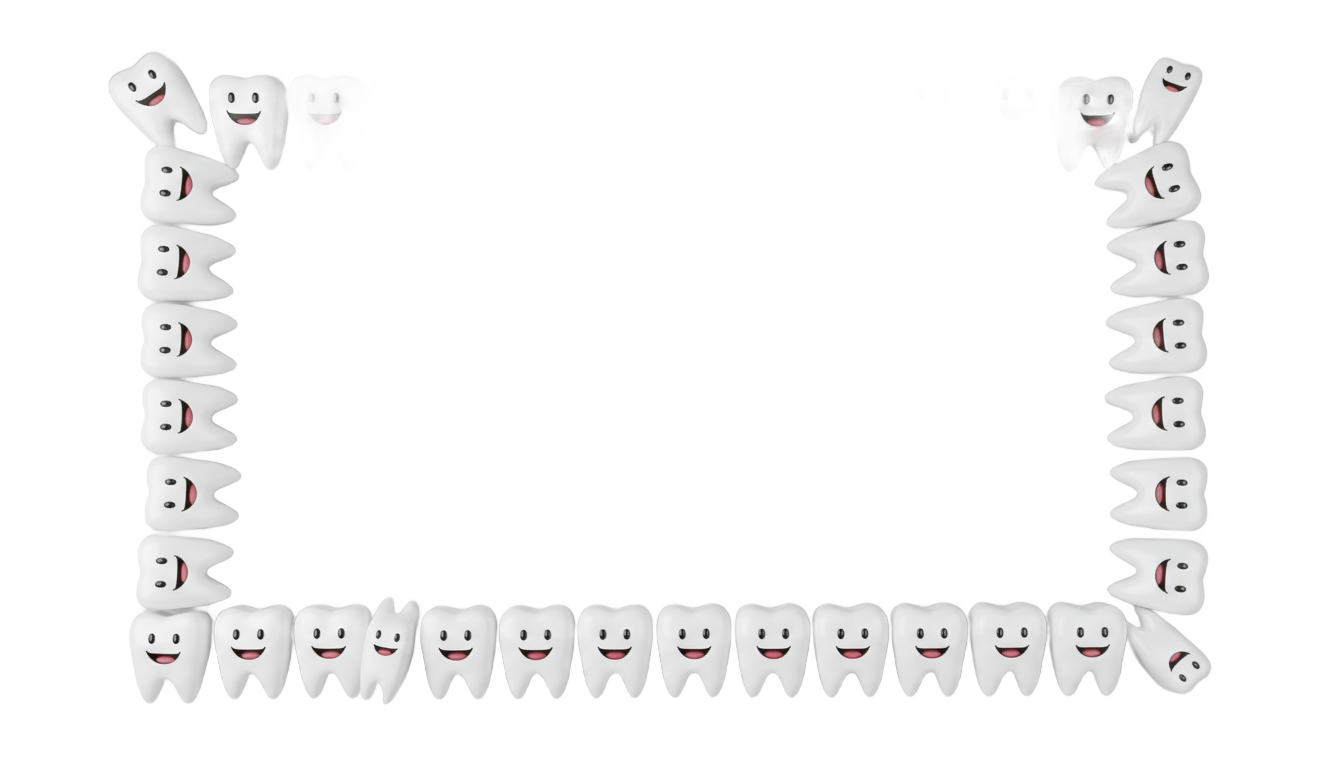 tooth frame png PNG transparent background