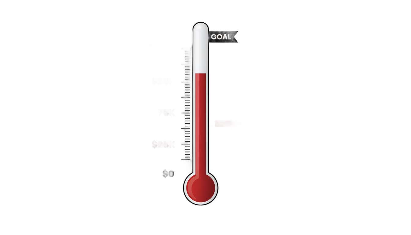 goal thermometer png PNG transparent background