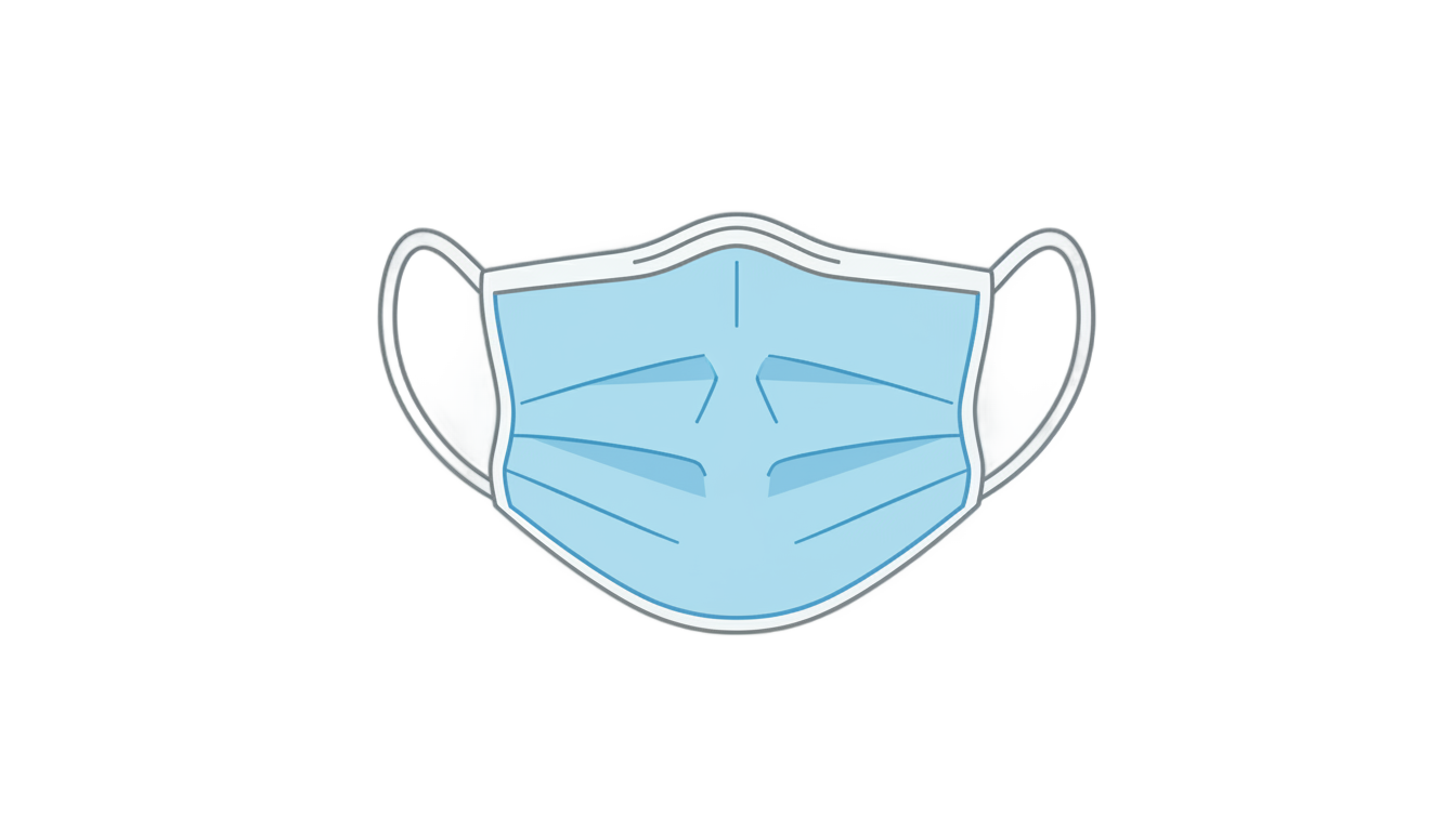 face mask logo png PNG transparent background