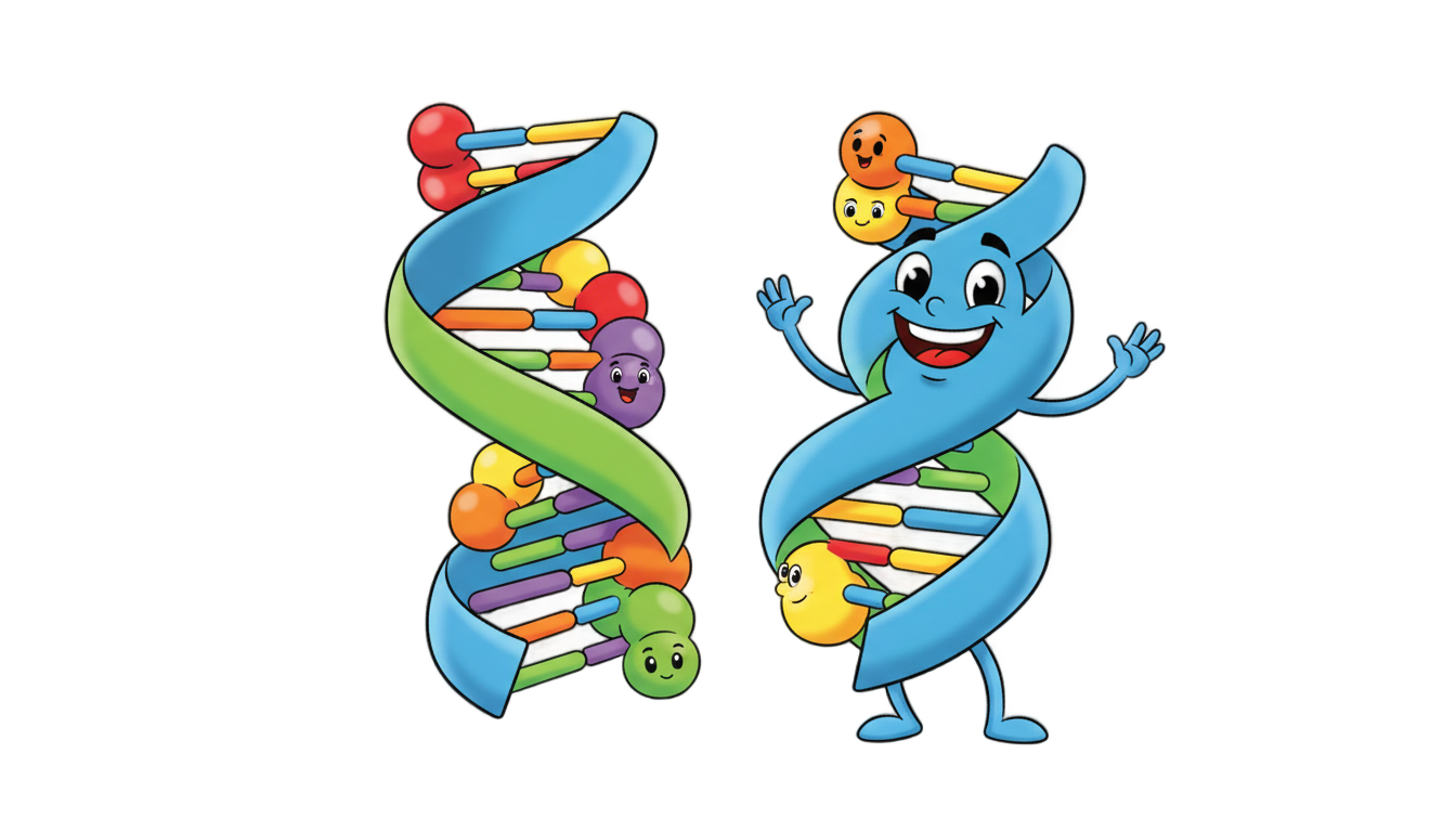 dna cartoon png PNG transparent background