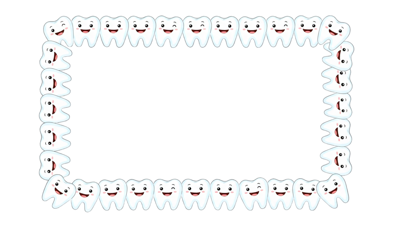 tooth frame png PNG transparent background