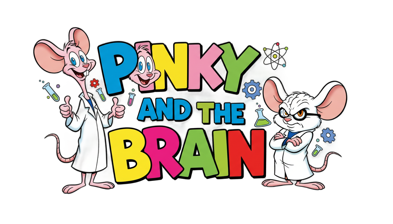 pinky and the brain logo png PNG transparent background