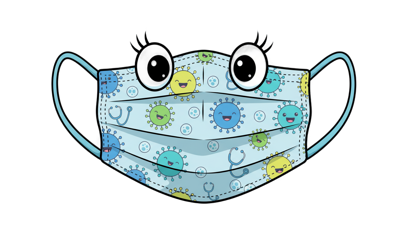 face mask png cartoon PNG transparent background